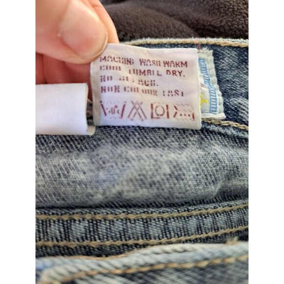 Vintage 80's Sergio Diamond Stone Wash Denim Skirt High Waist Cotton Womens 26" - Picture 7 of 7